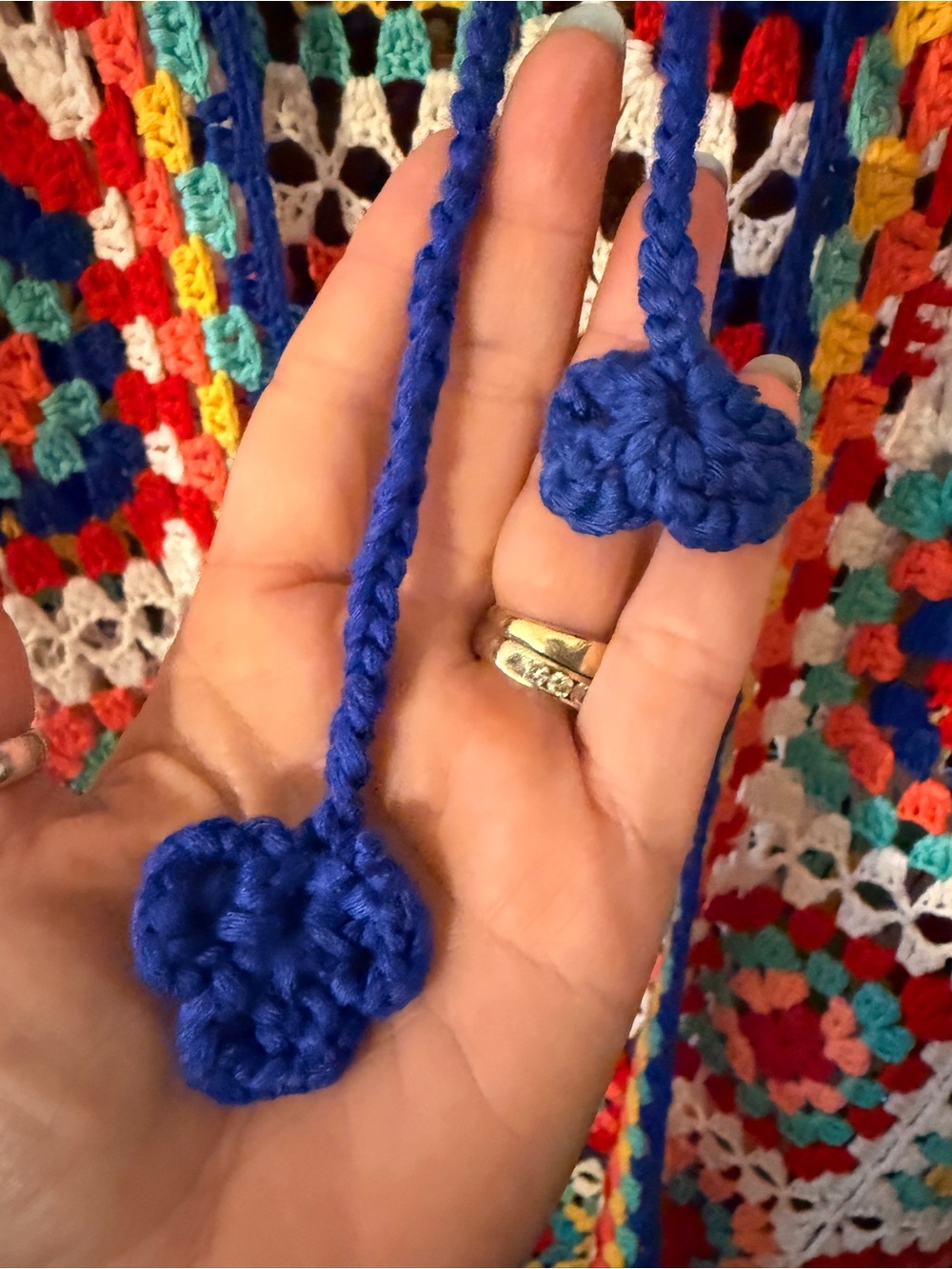 CeZele Multicolor Crochet Long Cardigan - granny square, beautiful piece! OS NWT - Picture 4 of 7